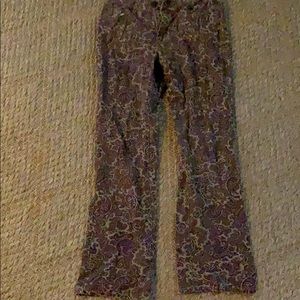 Brown pattern pants